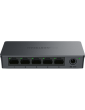 Load image into Gallery viewer, Grandstream Enterprise 5 port Unmanaged Gigabit Ethernet Switch, 5x Gigabit Ethernet Ports, plastic case, 5V/0.6A PSU Power Supply, GS-GWN7700