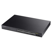 Load image into Gallery viewer, Zyxel GS1900-24HP Switch 24-Port (Gbit/PoE), Smart Managed, fanless design and full IPv6 support ensure your network to be ready for future expansions