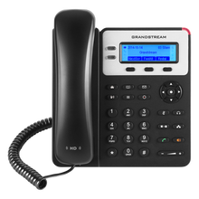 Load image into Gallery viewer, Grandstream GS-GXP1625 2-Line Desk VoIP Phone, featuring POE Support, HD Voice, with 2x 100Mbps LAN Ports, Backlit LCD screen, 5V DC, and RJ9 Headset