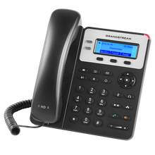 Load image into Gallery viewer, Grandstream GS-GXP1625 2-Line Desk VoIP Phone, featuring POE Support, HD Voice, with 2x 100Mbps LAN Ports, Backlit LCD screen, 5V DC, and RJ9 Headset