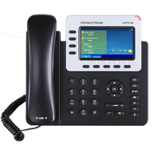 Load image into Gallery viewer, Grandstream GS-GXP2140 4-Line Desk VoIP Phone - HD Audio 2x Gigabit LAN, integrated PoE + BT, 4 SIP accounts and 5-way voice conferencing, Colour LCD