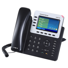 Load image into Gallery viewer, Grandstream GS-GXP2140 4-Line Desk VoIP Phone - HD Audio 2x Gigabit LAN, integrated PoE + BT, 4 SIP accounts and 5-way voice conferencing, Colour LCD
