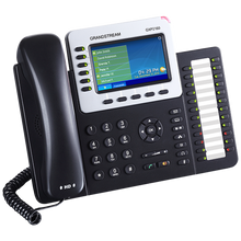 Load image into Gallery viewer, Grandstream GS-GXP2160 6-Line VoIP Desk Phone - Supports 6 lines, 6 SIP accounts and 5-way voice conferencing, with Dual Gigabit ports, integrated PoE