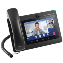 Load image into Gallery viewer, Grandstream 16-Line Enterprise Video Phone, 16 SIP accounts, 16 lines, 2x GbE PoE, Wi-Fi,(7.0") touch screen color LCD, 1 MP camera, Android 7