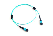 Load image into Gallery viewer, Fibre Optics Patch Cable with Connectors, 1M, Acconet Patch Lead 12Core MPO Female to MPO Female 1 Meter, OM3 B Type, 3.0mm, LSZH - AC-Fib-Pl-Mpo-1m