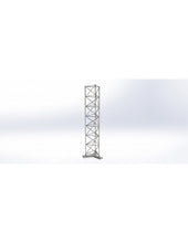 Load image into Gallery viewer, Lattice Mast Y-Base Assembly - Y-Base attached to First 3m Section, 600mm Galvanised Parallel Lattice Mast, Y-Base and Y-Base section, Antennas & Mast