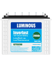 Load image into Gallery viewer, Luminous l Inverlast, 12V - 200Ah Tubular Battery, Long Backup, Power and Surge, UPS and Solar, Batteries, Low Maintenance, 6 Months, LUM-BIT12V-200Ah
