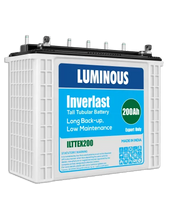 Load image into Gallery viewer, Luminous l Inverlast, 12V - 200Ah Tubular Battery, Long Backup, Power and Surge, UPS and Solar, Batteries, Low Maintenance, 6 Months, LUM-BIT12V-200Ah