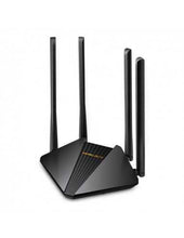 Load image into Gallery viewer, Mercusys AC1200 Dual-Band Wi-Fi Gigabit Router, 300 Mbps at 2.4 GHz + 867 Mbps at 5 GHz, 4 × Fixed External Antennas, 2 × Gb LAN Ports, 1× Gb WAN Port