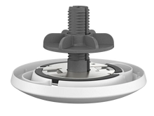 Load image into Gallery viewer, Logitech Rally Mic Pod Mount, White, Anchors Rally Mic Pod to table or ceiling, with cable management for clean install, Table mount for Rally Mic Pod