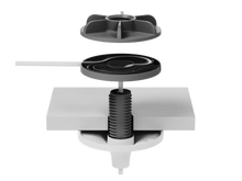 Load image into Gallery viewer, Logitech Rally Pendant Mic Pod Mount for Rally Mic Pod microphones, easily secures mic pods to both drop ceilings and solid ceilings, easy development