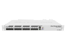 Load image into Gallery viewer, MikroTik CRS317-1G-16S+RM Cloud Router Switch, with Dual boot SwOS/RouterOS, 800MHz CPU, 1GB RAM, 1xGb LAN, 16xSFP+, Rack Mount with redundant PSU