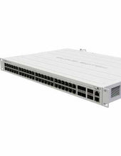 Load image into Gallery viewer, MikroTik CRS354-48G-4S+2Q+RM Cloud Router Switch, Featuring 48× 1Gbps Ports, 4× SFP+ Ports, 2× QSFP+ Ports, 650 Mhz CPU, 64MB RAM and Redundant PSU