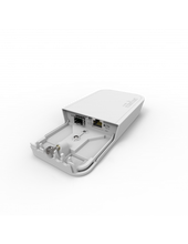 Load image into Gallery viewer, MikroTik Fiber to Copper Converter - Includes outdoor waterproof case, lock screw, PoE injector(adapter), PSU Power Supply, mounting system
