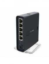 Load image into Gallery viewer, MikroTik hAP AC Lite tower 2.4GHz/5GHz desktop WiFi Router - 650MHz CPU, 64MB RAM, 802.11a/b/g/n/ac dual chain, 5 FE LAN, RouterOS L4,1 USB, 2dBi gain