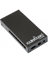 Load image into Gallery viewer, MikroTik MT-CA/493 Indoor case for RB493 - Key Features - 3 holes for N(f) Bulkhead connectors or AC/SWI Swivel antennas - Black aluminium Indoor case