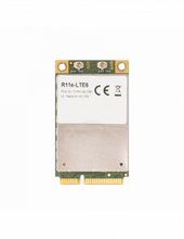 Load image into Gallery viewer, MikroTik R11e-LTE6 CAT6 miniPCI-e card, with carrier aggregation support(up to 300Mbps) for bands 1/2/3/5/7/8/12/17/20/25/26/38/39/40/41n, with 2x uFL