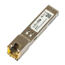 Load image into Gallery viewer, MikroTik S-RJ01 RJ45 SFP Module, Up to 1.25 Gb/s bi-directional links, 100m transmission over unshielded, RJ-45 connector, Hot Pluggable SFP footprint