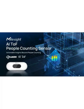 Load image into Gallery viewer, Milesight AI ToF People Counting Sensor PoE Version (No LoRA), Bi-directional Counting, Children/Adults Differentiation, Customized Irregular entrance