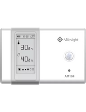Load image into Gallery viewer, Milesight Indoor Ambience Monitoring Sensor Temperature, Humidity, Motion, Light Sensor, 2x AA Alkaline Batteries/Type-C Port Power PSU, E-ink Display