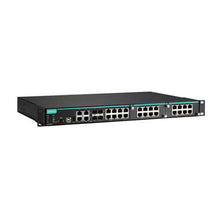 Load image into Gallery viewer, MOXA Modular managed Ethernet switch with 8 10/100BaseT(X) ports, 4 10/100/1000BaseT(X) or 100/1000BaseSFP IKS-6728A-4GTXSFP-HV-HV-T