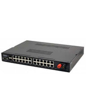 Load image into Gallery viewer, Netonix 24 Port Managed 500W Passive DC POE Switch + 2 SFP Uplink Ports, Smart DC power supply 32V to 72V DC variable input, providing 24V and 48V PoE