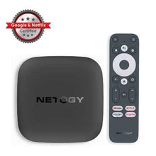 Load image into Gallery viewer, Netogy Nova Android TV Box, 4K Ultra HD Android TV 11 with AV1 codec & 16GB storage, Google and Netflix certified, Wi-Fi 5 (2.4GHz/5GHz) (2 x 2 MIMO)