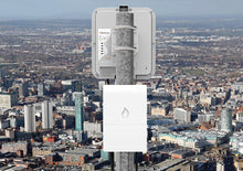 Load image into Gallery viewer, IgniteNet Outdoor Gigabit Ethernet to Coax Bridge, Cloud-Managed, Reverse Power-Feed (powered by indoor unit), Carrier Wireless, 60 GHz (V-Band)