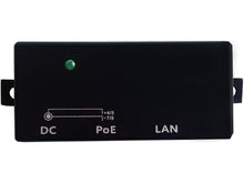 Load image into Gallery viewer, Single Port Fast Ethernet Passive PoE Injector, Ethernet Ports: 2x 10/100, Max. Current Per Port: 650mA, Supported Voltage Range: 9-48V | POE