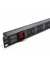 Load image into Gallery viewer, Power Distribution Unit (PDU), 1U8WPDU Kettle, 1U, 8 way Female Kettle Cord, Black, With Switch, 2 Meter Power Cable SA, Cabling & Power Supplies