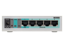Load image into Gallery viewer, MikroTik SwOS Smart Switch 5 Port Gigabit 1SFP, features 5 x 10/100/1000 Ethernet Ports and 1x 1.25Gbps SFP Port, 8V-30V (Passive PoE)  | CSS106-5G-1S