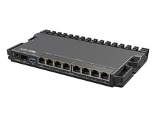 Load image into Gallery viewer, MikroTik 7 Gigabit 1 Port 2.5Gbps 1SFP+ 4 Core PoE Router, 7× GbE Ports, 1×2.5Gbps Ethernet Ports, 1×10Gbps SFP+ port, PoE-in/PoE-out | RB5009UPr+S+IN