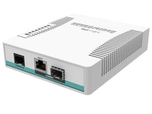 Load image into Gallery viewer, MikroTik Cloud Router Switch 5 Port SFP 1 PoE/SFP Port, with RouterOS (Level 5 Licence), and 24V 0.8A Power Supply, 1x RJ45 Serial Port | CRS106-1C-5S