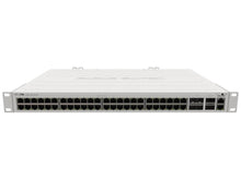 Load image into Gallery viewer, MikroTik CRS354-48P-4S+2Q+RM Cloud Router Switch, with 750W, 48 POE 1Gb, 4xSFP+, 2xQSFP+, 802.3af/at; 24V passive POE, 650Mhz CPU, 64MB RAM, PSU, POE+
