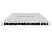 Load image into Gallery viewer, MikroTik Cloud Router Switch 48 Port PoE 700W 4SFP+ 2 QSFP+, it features 48 x 10/100/1000 Ports ; 1 x 10 / 100 (Management Port) | CRS354-48P-4S+2Q+RM