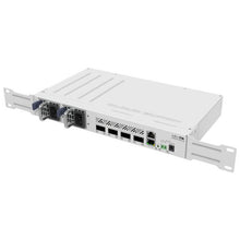 Load image into Gallery viewer, MikroTik Cloud Router Switch 4 Port QSFP28, features 4 x 100Gbps QSFP28 Ports, multiple powering options, dual power supplies (2x IEC) | CRS504-4XQ-IN