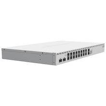 Load image into Gallery viewer, MikroTik Cloud Router Switch 16 SFP28 Ports 2 QSFP28, with 1 Core 650 MHz QCA9531, Includes 2x IEC Power Cord, 1xRJ45 Serial Port | CRS518-16XS-2XQ-RM