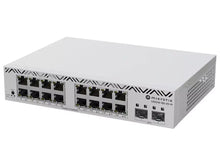 Load image into Gallery viewer, MikroTik SWoS Cloud Smart Switch 16 Port Gigabit 2 SFP+, 16x Gigabit Ethernet ports, 2x 10Gbps SFP+ ports, Clover Power Cord (Incl) | CSS318-16G-2S+IN