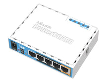 Load image into Gallery viewer, MikroTik hAP 2.4GHz 1.5dBi 5 Port Ethernet WiFi Router - features RouterOS L4, 10V-28V (Passive PoE)Input, 2.4GHz 300Mbps, 5x 10/100 PoE | RB951Ui-2nD