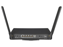 Load image into Gallery viewer, MikroTik hAP ax3 WiFi 6 Router - 4 Port Gbit, 1 Port 2.5G PoE, quad-core ARM 1.8GHz CPU, RouterOS v7 L6, 2.4/5GHz - 574/1200Mbps | C53UiG+5HPaxD2HPaxD