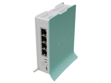 Load image into Gallery viewer, MikroTik hAP ax lite 4 Port Gigabit WiFi 6 Router - 600Mbps - 2.4GHz - 4x Ethernet Ports, RouterOS v7 L4, 5V 2.4A USB-C Power Supply Incl. | L41G-2axD
