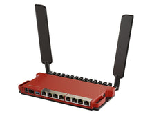 Load image into Gallery viewer, MikroTik L009UiGS-2HaxD-IN Desktop Router with 2.5Gb SFP, 8 x Gigabit Ethernet and 2.4GHz AX WiFi, USB 3.0, 512MB RAM, Dual-Core ARM CPU, Console Port