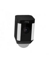Load image into Gallery viewer, Ring Battery-Powered Spotlight Security Camera, Black, LED, Siren, 1080HD video, Wide-angle lens, Built-in Mic, speakers, Includes battery pack