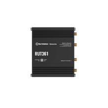 Load image into Gallery viewer, Teltonika RUT361 Cat6 Router with two WiFi antennas, cellular speeds of up to 300Mbps with carrier aggregation, 802.11 b/g/n wireless access point