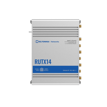 Load image into Gallery viewer, Teltonika RUTX14 Cat 12 Industrial Router, Dual-SIM, WiFi 5, 1x 1Gbps WAN, 4x 1Gbps LAN, MQTT, MoDBUS TCP/USB, GNSS, Bluetooth 4.0, I/O In and I/O Out