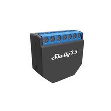 Load image into Gallery viewer, Shelly WiFi Relay 10A × 2 Channel With Power Monitoring, No hub required, Connect Shelly 2.5 directly to Home WiFi & control your home with smartphone