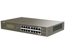 Load image into Gallery viewer, Tenda 16-Port Gigabit PoE Desktop Switch, Ethernet Ports: 16x 10/100/1000, Port Isolation; VLAN; CCTV; Standard, 1 x IEC Power Cord | TEG1116P-16-150W