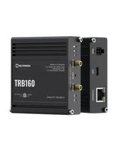 Load image into Gallery viewer, Teltonika Industrial 4G LTE CAT 6 IoT Gateway, 1x 1GB Port, 1x DI/DO, 1x Internal SIM slot (Mini SIM - 2FF), 2x SMA for Mobile, 1x USB Type-C | TRB160