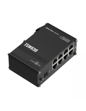 Load image into Gallery viewer, Teltonika Industrial 8-port Ethernet Switch, 8 x Ethernet ports, 10/100 Mbps, supports auto MDI/MDIX crossover, Integrated DIN rail bracket | TSW030