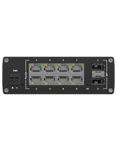 Load image into Gallery viewer, Teltonika Industrial Managed PoE+ Switch, Gigabit Ethernet ports providing 30W of power each, 8 x port PoE+ switch with 2 x SFP, L2 with additional L3